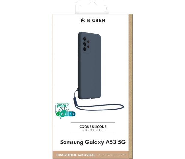 BIGBEN Etui z paskiem do SAMSUNG A53 5G NIEBIESKIE - 1055844 - zdjęcie 2